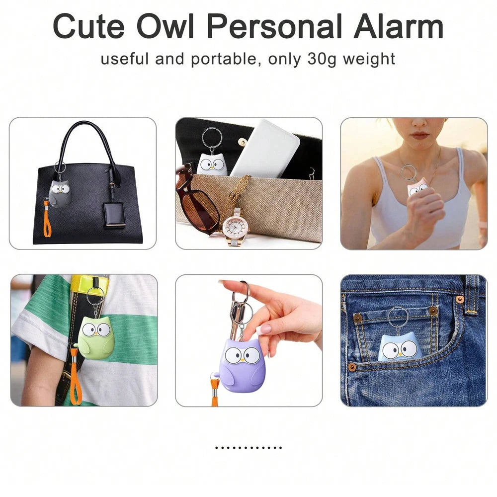 1PC Personal Safety Alarm For Women 130dB Self Defense Keychain With LED Strobe Light Personal Emergency Security Safe Devices K