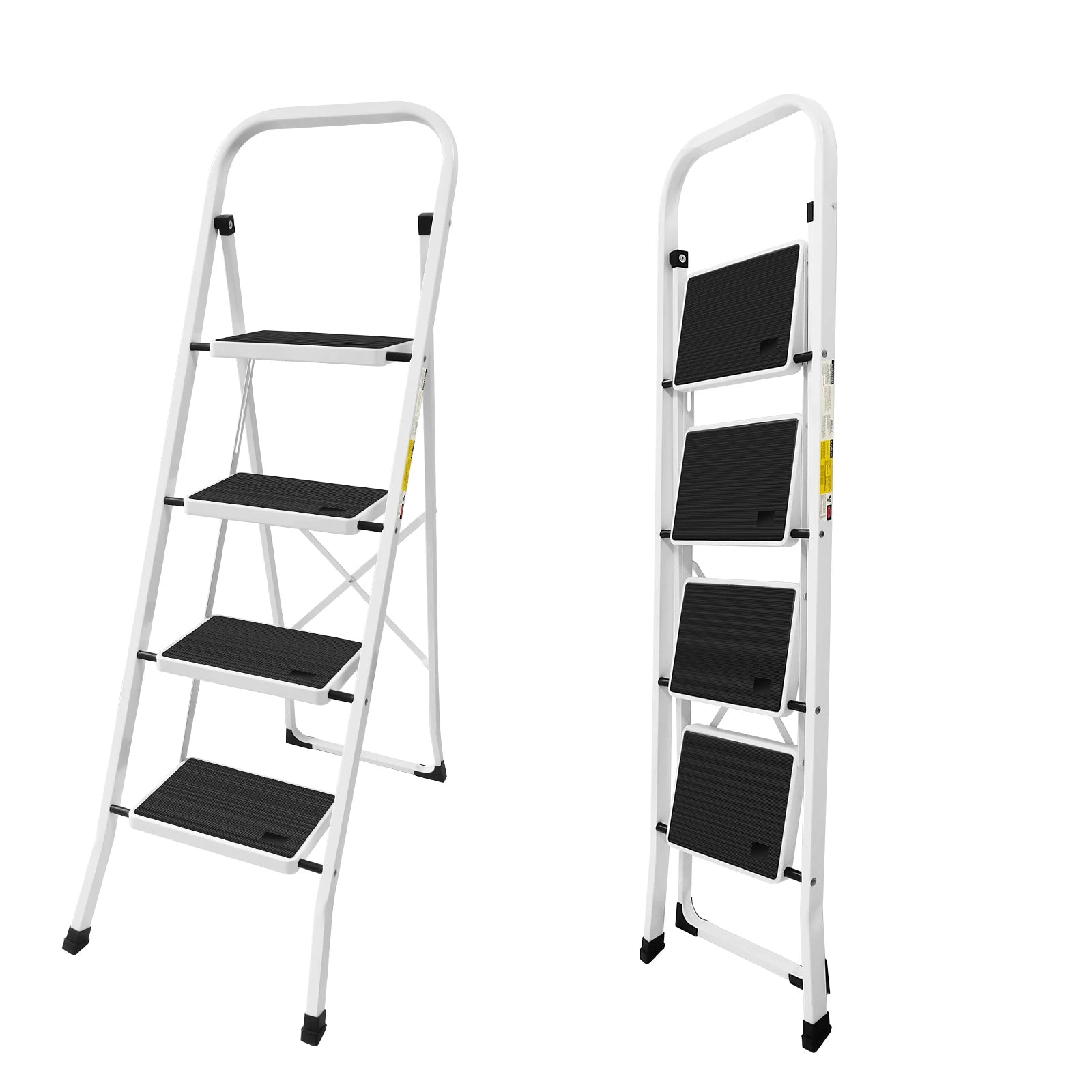 2/3/4-Step Ladder Steel Folding Portable Non-Slip Step Ladder Heavy Duty Multi Purpose for Home 150kg/330lbs Capacity