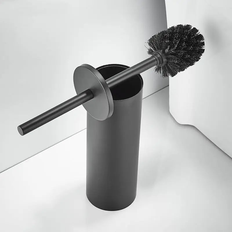 2026 Free Standing Toilet Brush and Holder Set with Holder and Lid Stainless Steel Toilet Cleaning Brush for Bathroom Tool