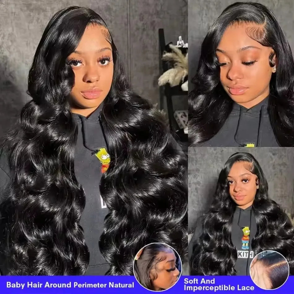 30 40 Inch Body Wave 13x6 HD Lace Frontal Wigs Human Hair Wig 13x4 Hd Lace Front Wig For Black Women Pre Plucked Brazilian Hair