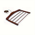 Solid Wood Multifunctional Multi-tier Trouser Rack Household Wooden Coat Rack Towel Scarf Tie Storage Rack Flocking Non-marking