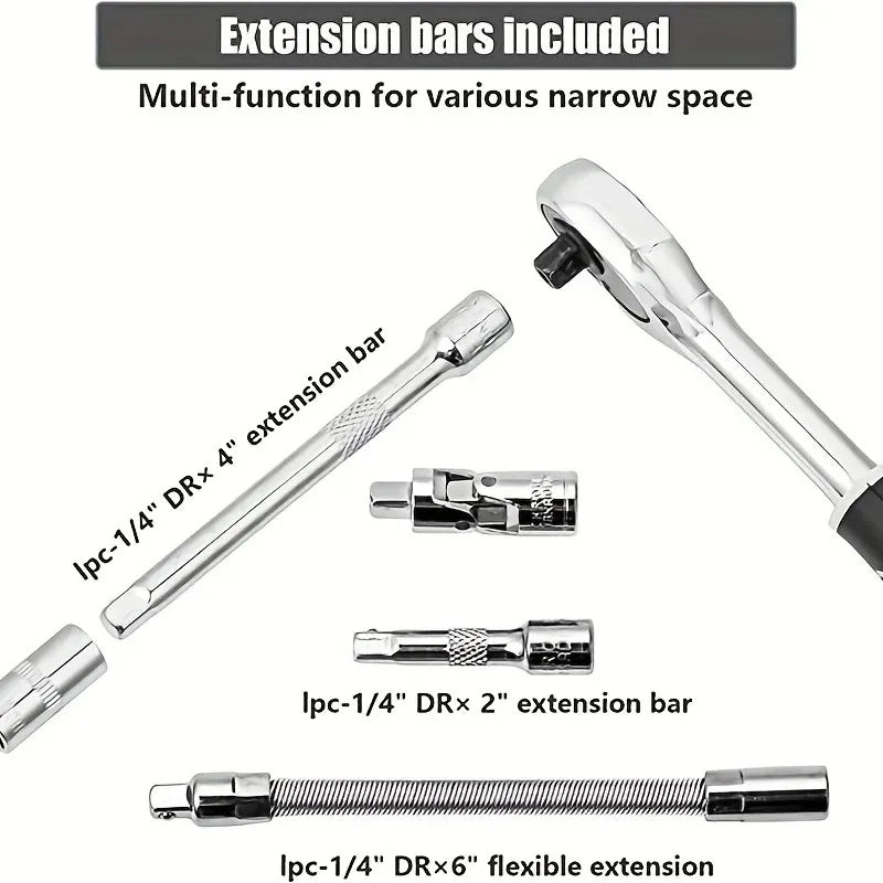 46pcs NEW Car Repair Tool Kit 46/53 Piece/Set Socket Set Car Repair Tool Ratchet Torque Wrench Combo Auto Repairing Tool Set