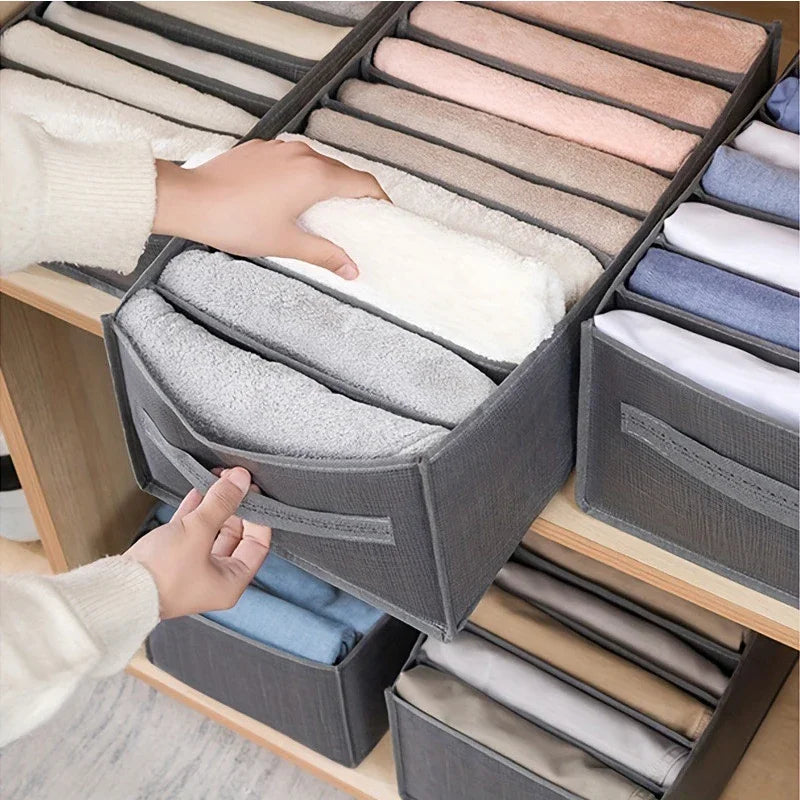 Pants Jeans Storage Box Drawers Organizer for Underwear Bra Socks Wardrobe Clothes Organizer Cabinet  T-Shirt Organizers storage