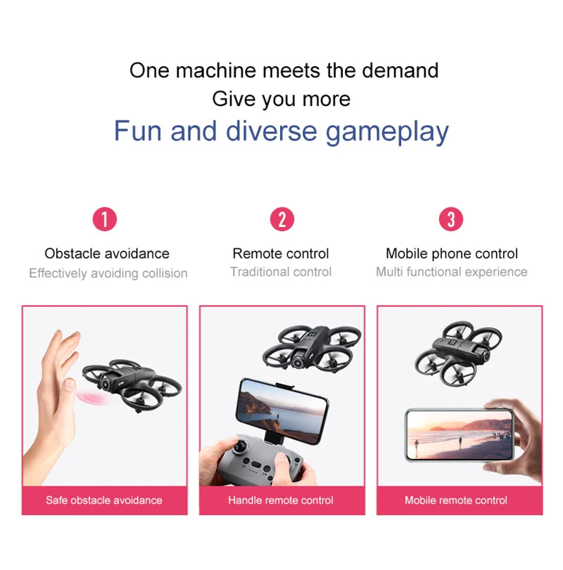 D16 Drone Mini Dual Camera 8K Aerial HD Profesional Helicopter GPS Positioning Avoidance Bushless Motor Drone UAV Universal