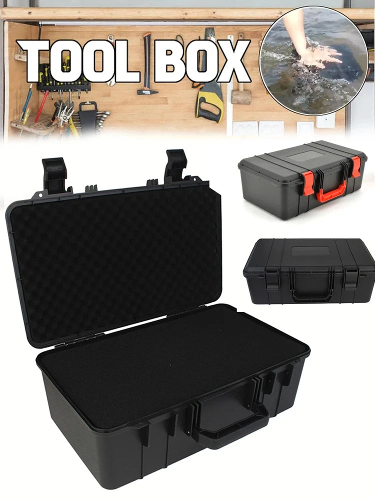 Waterproof Protective Tool Box Hard Carry Tool Case Bag Storage Box Equipment Instrument Toolbox Organizer Outdoor Suitcase