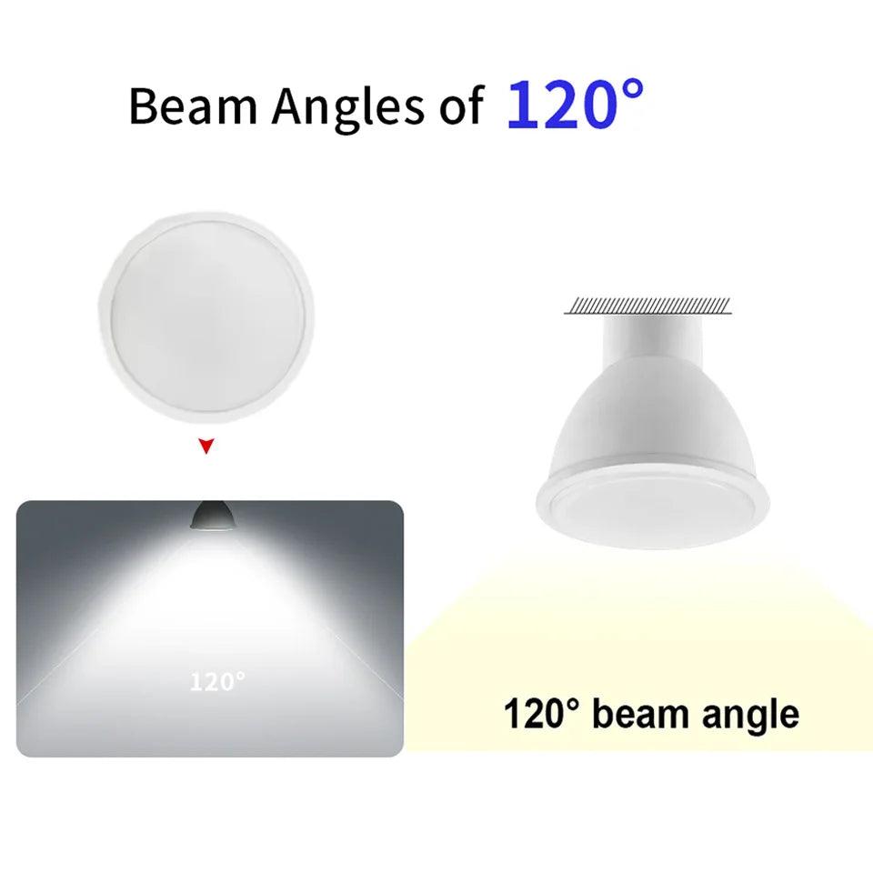 12PCS AC220V LED Bulb 3W 6W 9W 12W GU10 LED Spotlight Bulb 120 Degree Beam Angle For Home Office Decoration Lamp Light