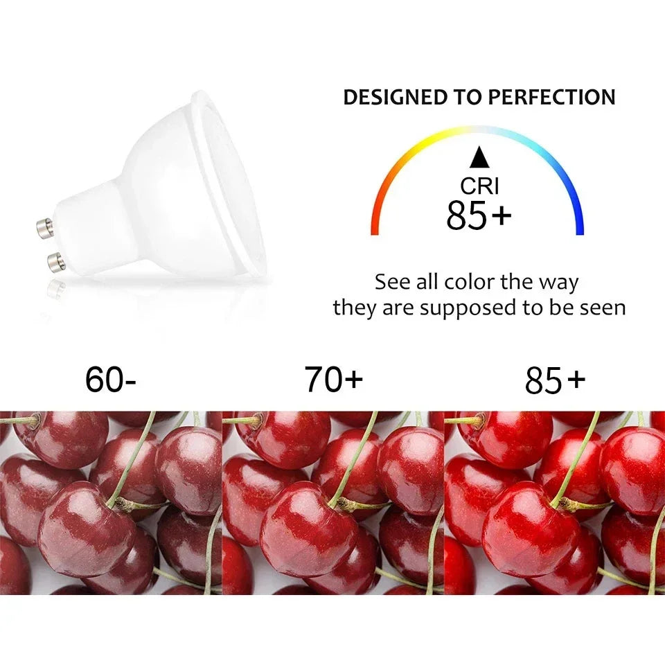 12PCS AC220V LED Bulb 3W 6W 9W 12W GU10 LED Spotlight Bulb 120 Degree Beam Angle For Home Office Decoration Lamp Light