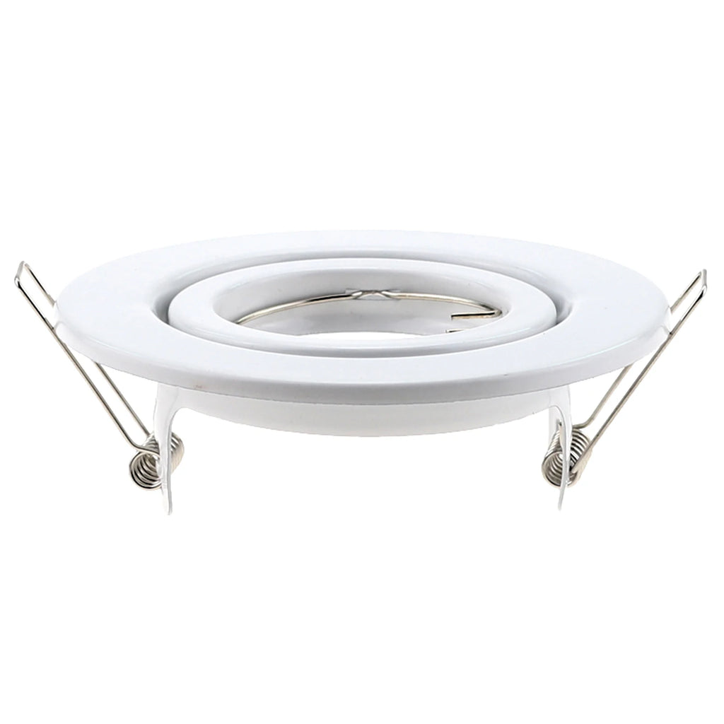 Metal Round GU10 MR16 GU5,3 Recessed Downlight LED Fitting Ceiling Spot Lights Frame Suit Dia100mm Bulbs Lamp Socket Holder