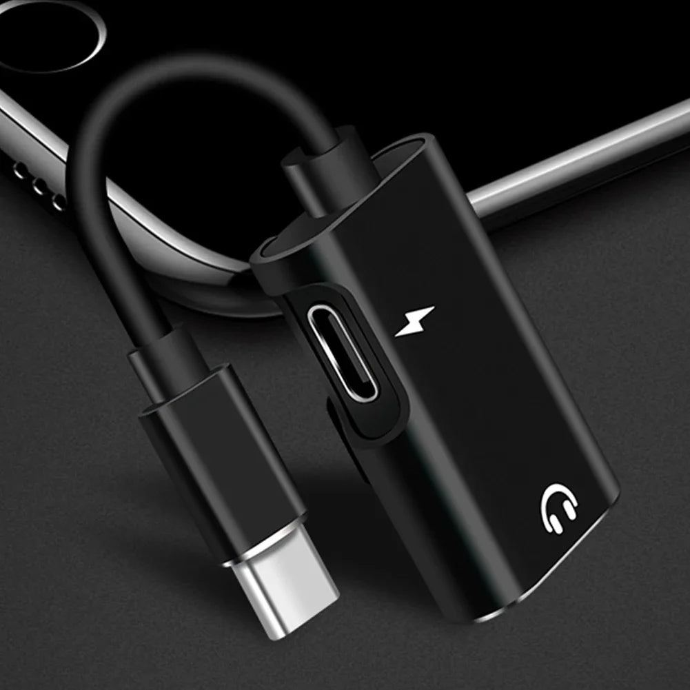 Type C To 3.5mm Jack Adapter For Xiaomi Huawei Type C Audio Splitter Headphone 3.5 Adapter Charger Usb-C Not For iPhone Samsung