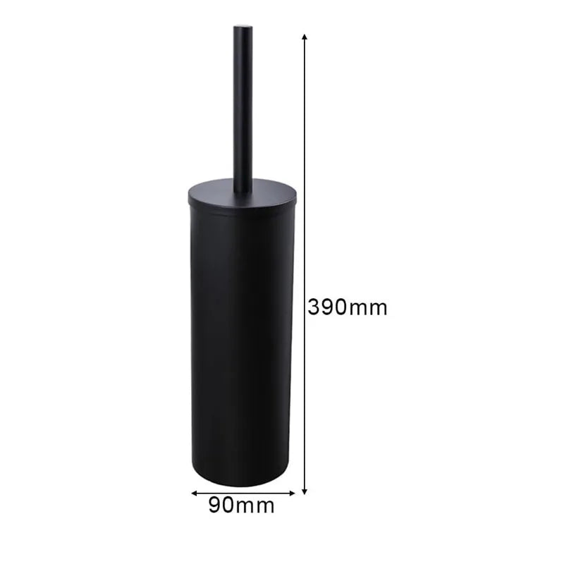 2026 Free Standing Toilet Brush and Holder Set with Holder and Lid Stainless Steel Toilet Cleaning Brush for Bathroom Tool