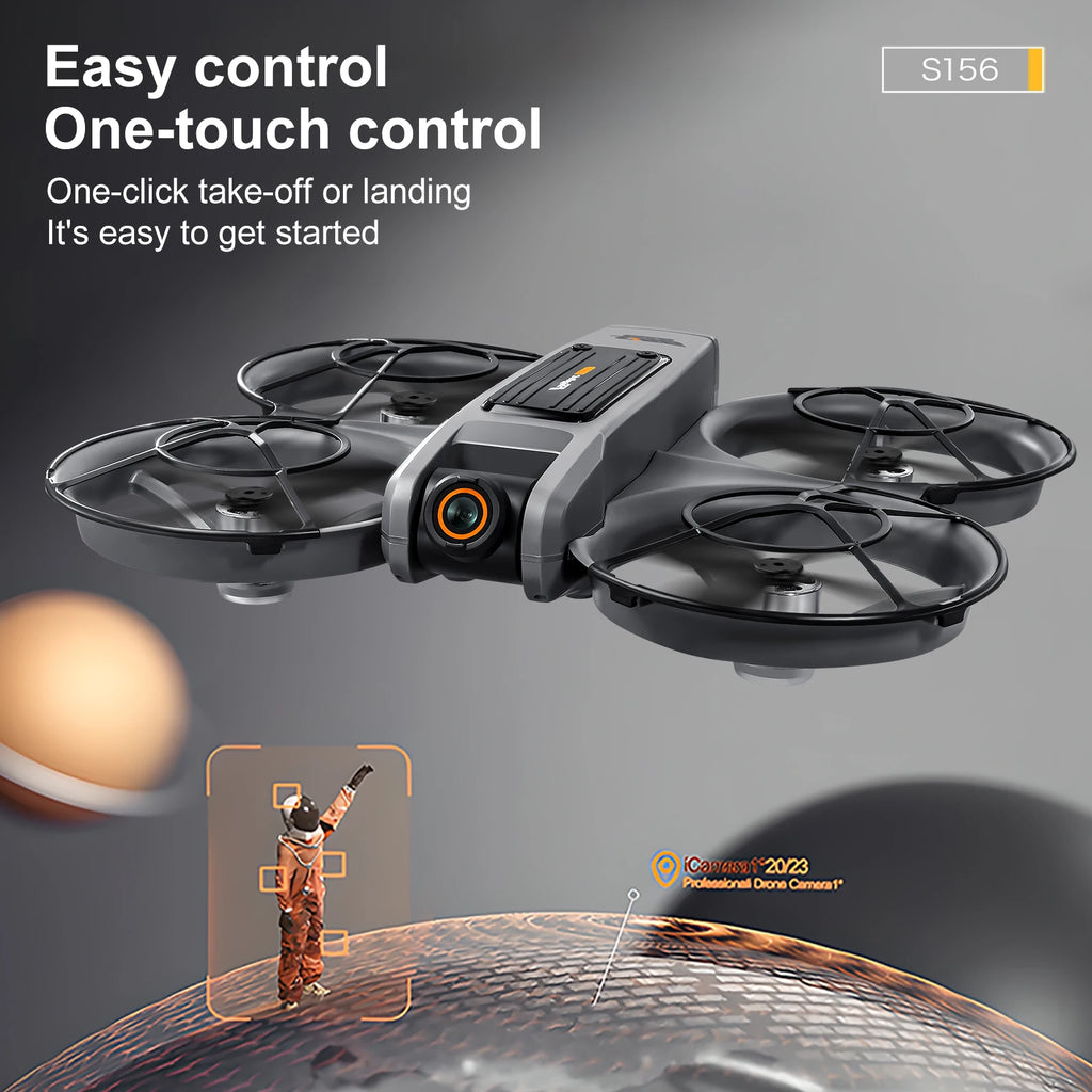 New S156 Quadcopter Aircraft Drone 8K Professional Camera Drone 5G WIFI FPV 4.5 Inch Large Screen Remote Control RC Dron Boy Toy
