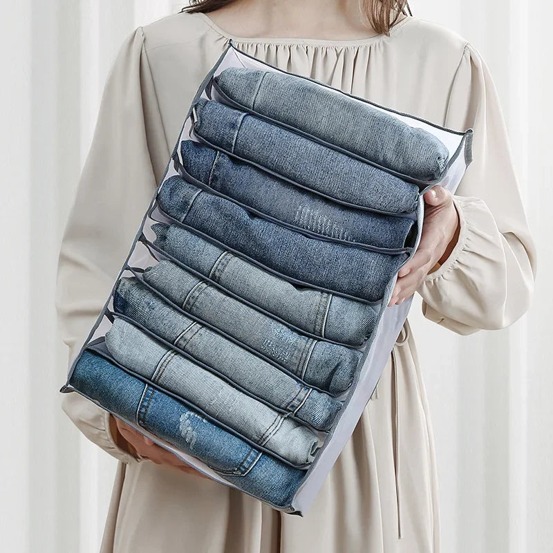 Pants Jeans Storage Box Drawers Organizer for Underwear Bra Socks Wardrobe Clothes Organizer Cabinet  T-Shirt Organizers storage