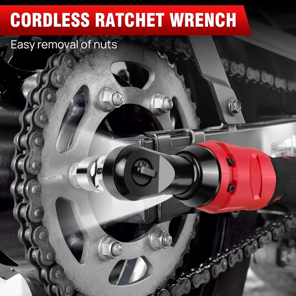 3/8" Extended Cordless Ratchet Wrench 12V Electric Ratchet Wrench,12V Power Ratchet Tool  for Table, Bike, DIY