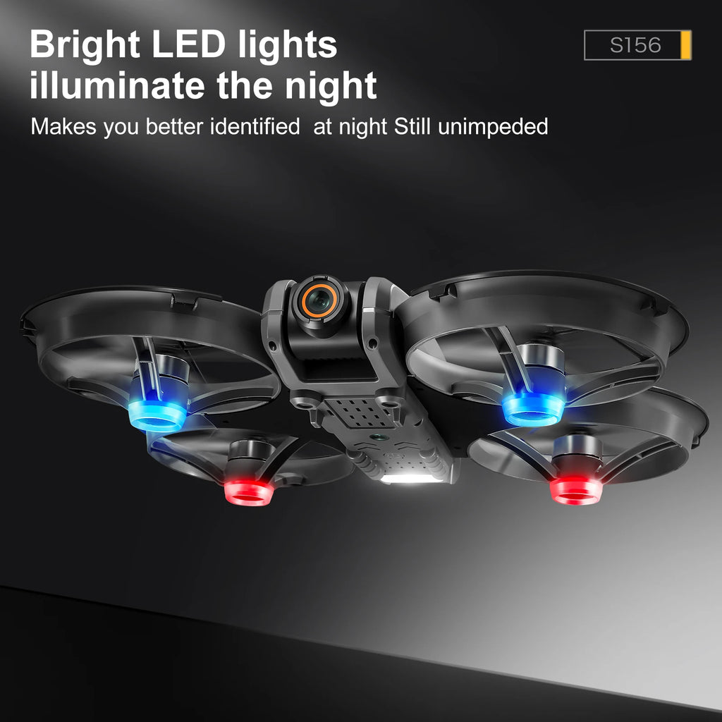 New S156 Quadcopter Aircraft Drone 8K Professional Camera Drone 5G WIFI FPV 4.5 Inch Large Screen Remote Control RC Dron Boy Toy