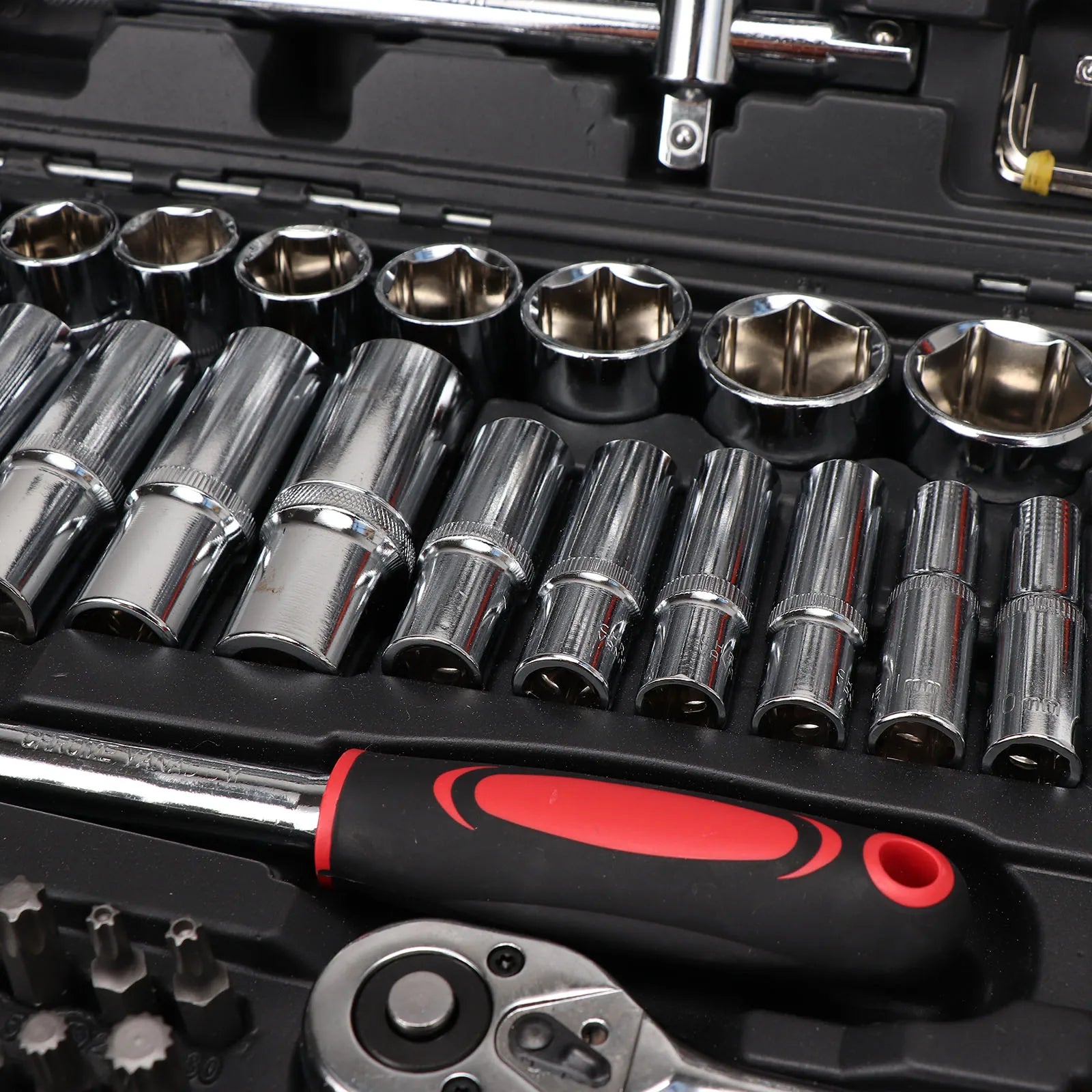 216Pcs Socket Wrench Set Ratchet Wrench Tool Kits Mechanical and Automotive Repair Combination Socket Ratchet Wrench Set