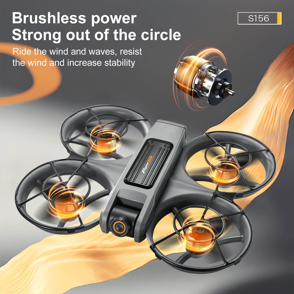 New S156 Quadcopter Aircraft Drone 8K Professional Camera Drone 5G WIFI FPV 4.5 Inch Large Screen Remote Control RC Dron Boy Toy