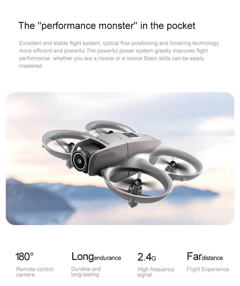 D16 Drone Mini Dual Camera 8K Aerial HD Profesional Helicopter GPS Positioning Avoidance Bushless Motor Drone UAV Universal