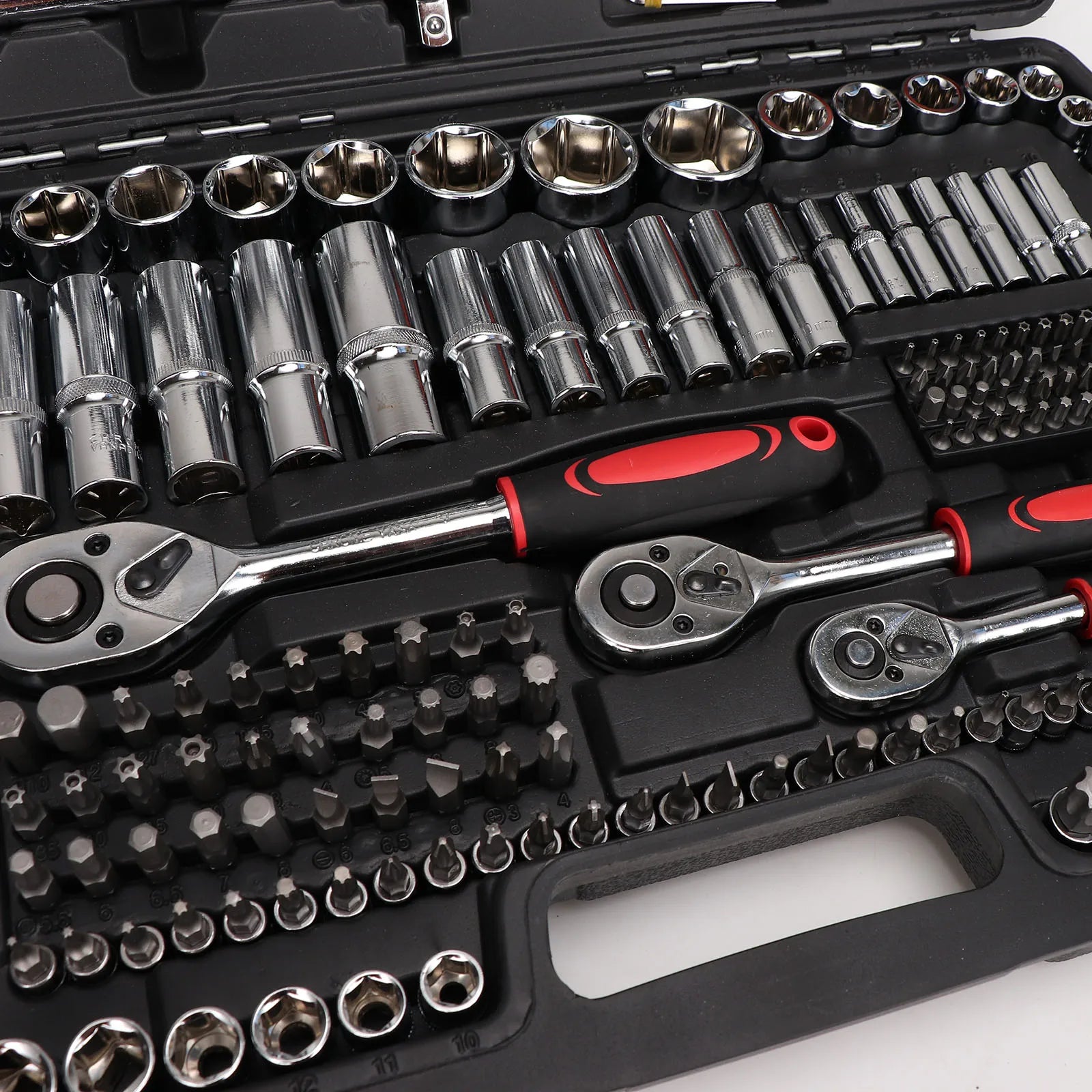 216Pcs Socket Wrench Set Ratchet Wrench Tool Kits Mechanical and Automotive Repair Combination Socket Ratchet Wrench Set