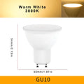 12PCS AC220V LED Bulb 3W 6W 9W 12W GU10 LED Spotlight Bulb 120 Degree Beam Angle For Home Office Decoration Lamp Light