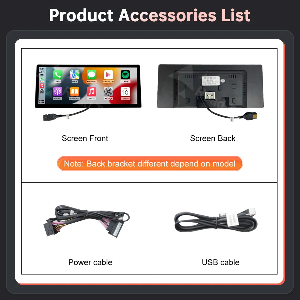 12.3'' Wireless CarPlay Car Multimedia Display Screen For BMW 3 4 Series F30 F31 F32 F33 F34 F36 NBT EVO with Android Auto