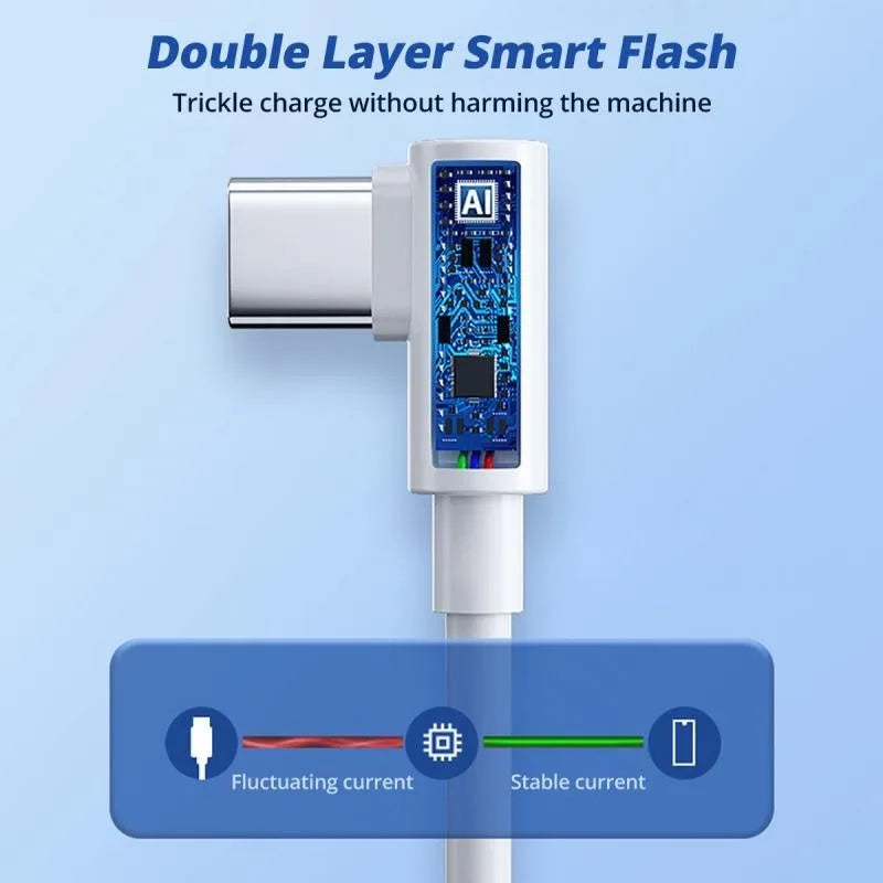 Original Xiaomi 120W 6A USB Super Fast Charger For Mi 12 11 POCO X5 X4 Pro Redmi Note 8 9 10 11 90 Degree Type C Charging Cable
