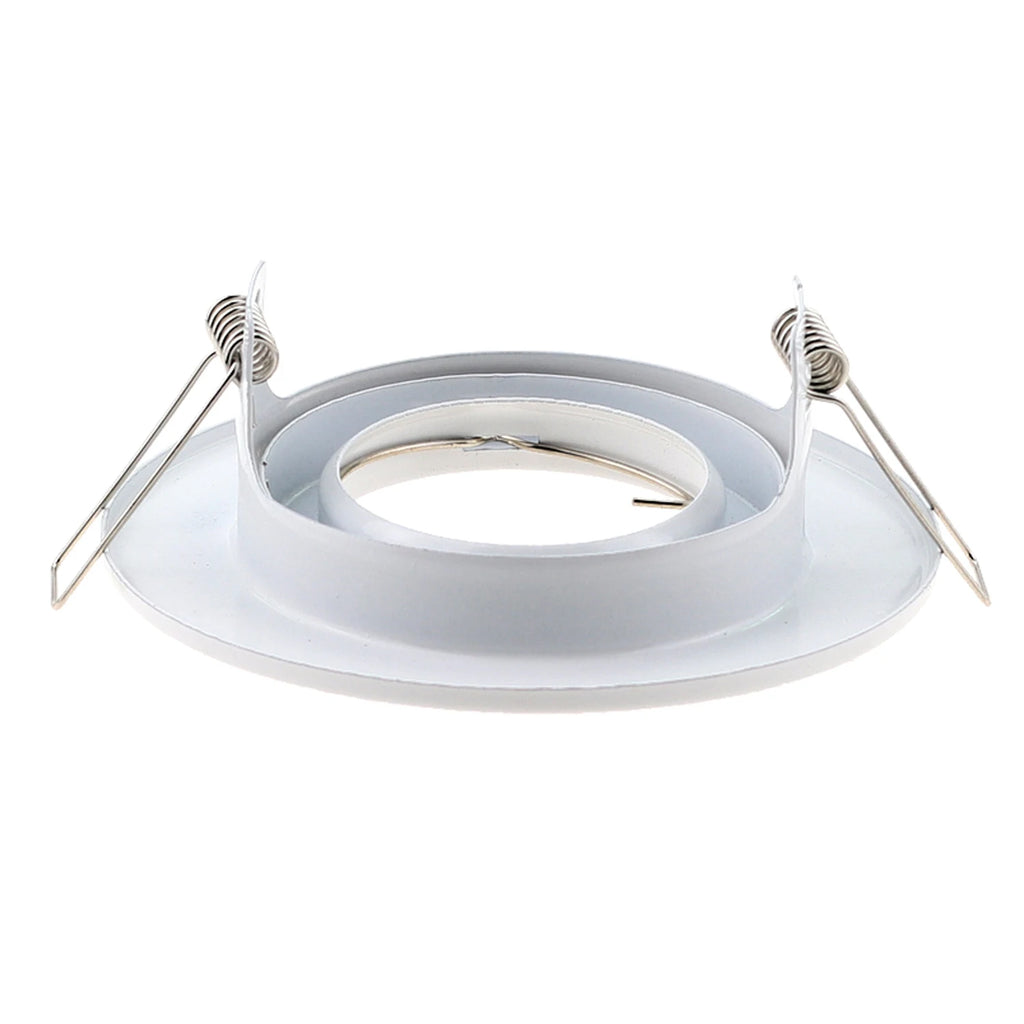 Metal Round GU10 MR16 GU5,3 Recessed Downlight LED Fitting Ceiling Spot Lights Frame Suit Dia100mm Bulbs Lamp Socket Holder
