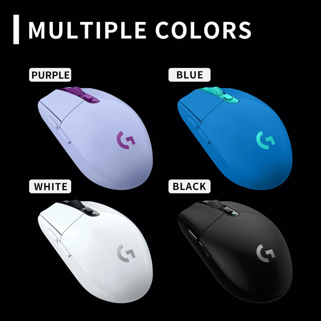 Logitech G304/G402/G203 Lightspeed Wireless Gaming Mouse, 12000 DPI, 6-button silent operation, strong Bluetooth headset support