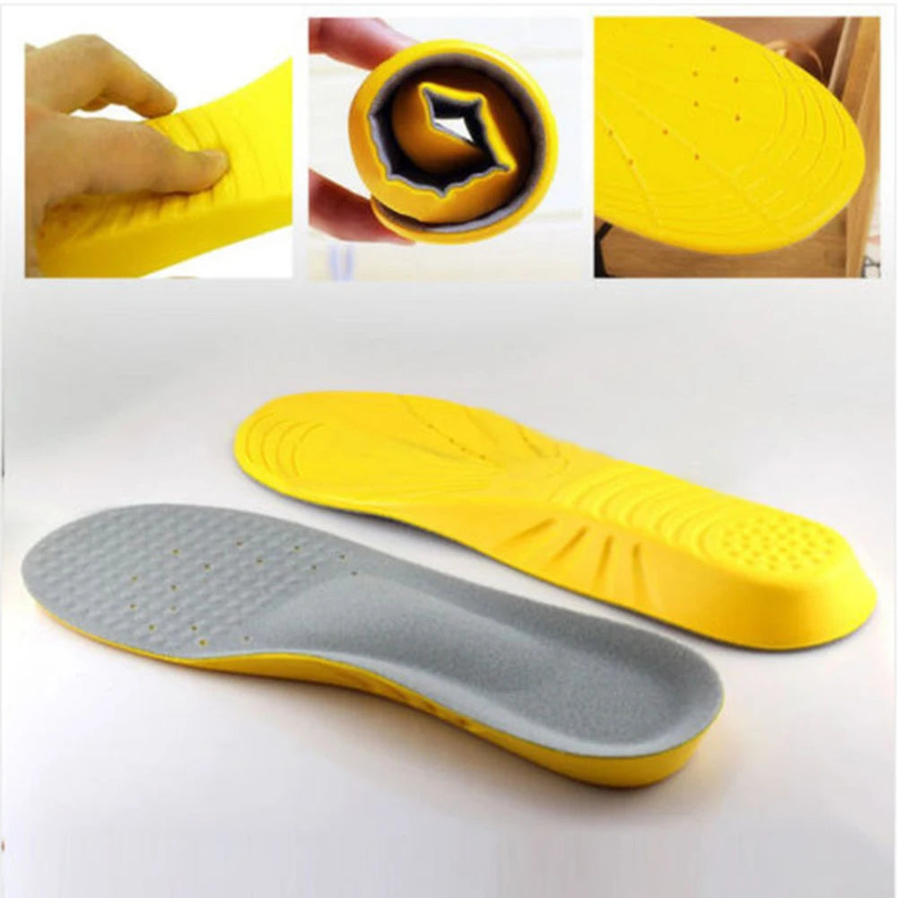 1Pair Orthotic Arch Insert Insole Slow Rebound Shoes Pad Soft Elastic Breathable for Men Women Shoe Accessories
