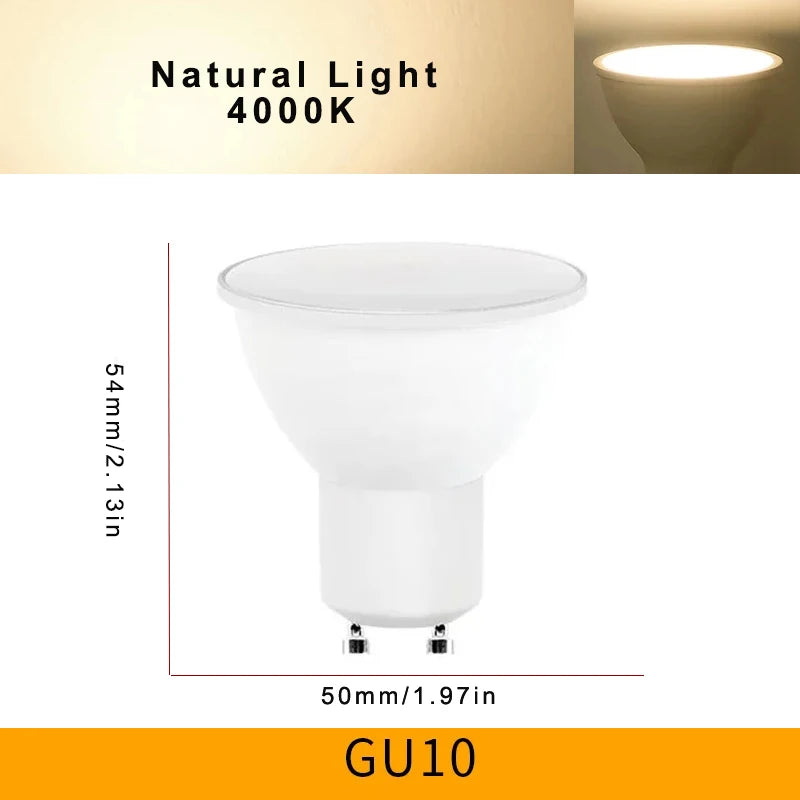 12PCS AC220V LED Bulb 3W 6W 9W 12W GU10 LED Spotlight Bulb 120 Degree Beam Angle For Home Office Decoration Lamp Light