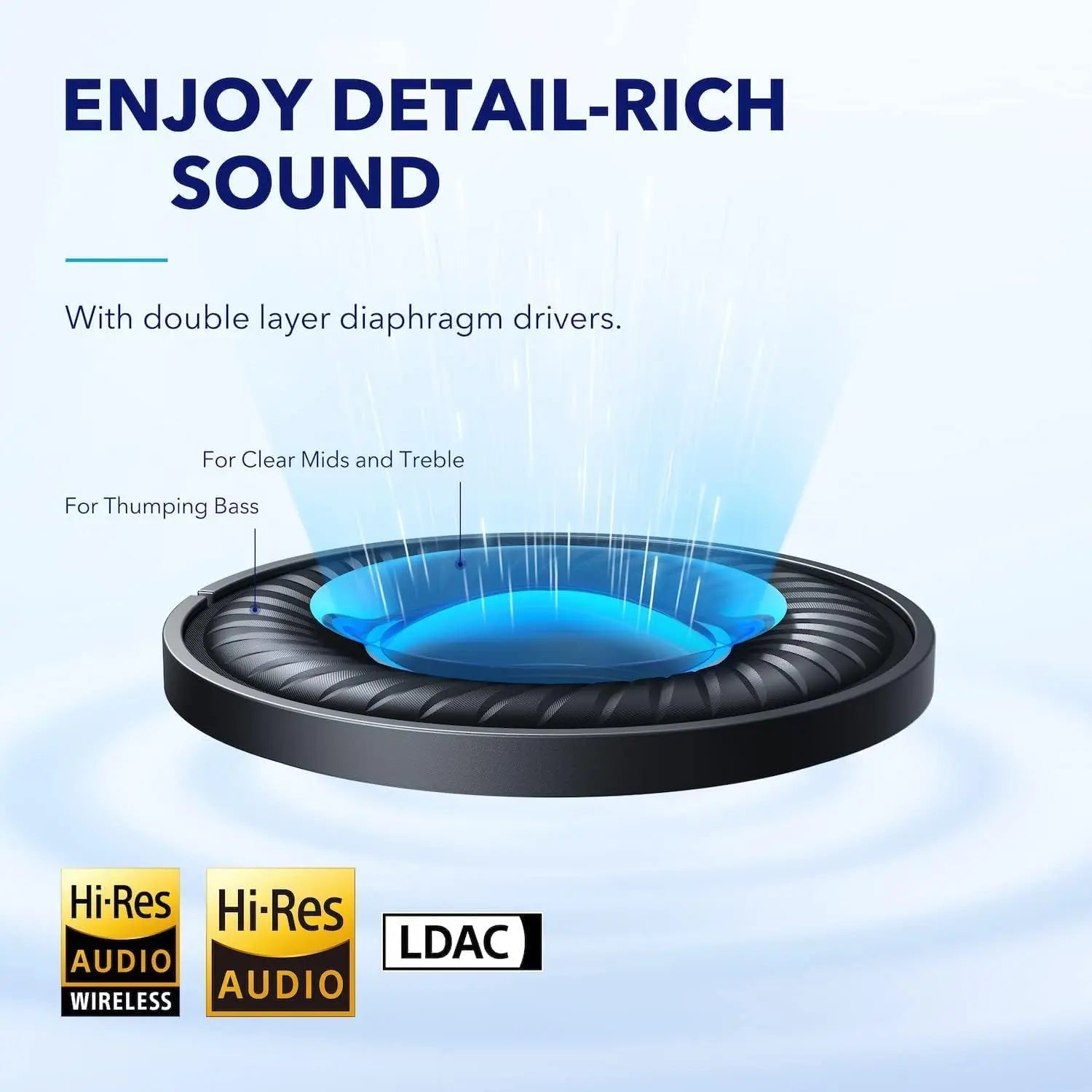 soundcore by Anker Space Q45 Adaptive Noise Cancelling Headphones, Reduce Noise By Up to 98%, Ultra Long 50H Playtime, App Contr