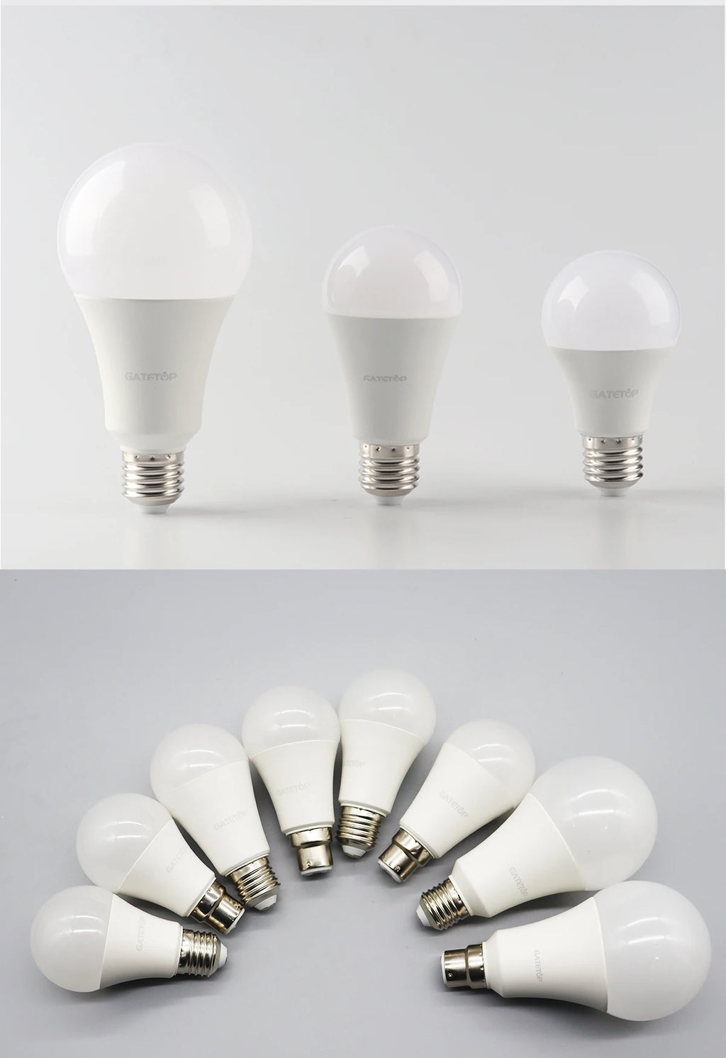 10Pack B22 LED bulb Lamp 220V 110V No flicker 8W 9W 12W 18W 24W Hight birght Warm lighting for home derection