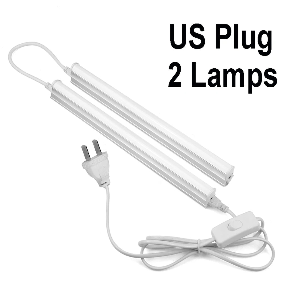 1FT 6W 29CM Desk Lamp T5 Tube LED Bar With Screws for Mounting Under Bookshelf AC220V 110V Home Reading lamp Table Light lampara