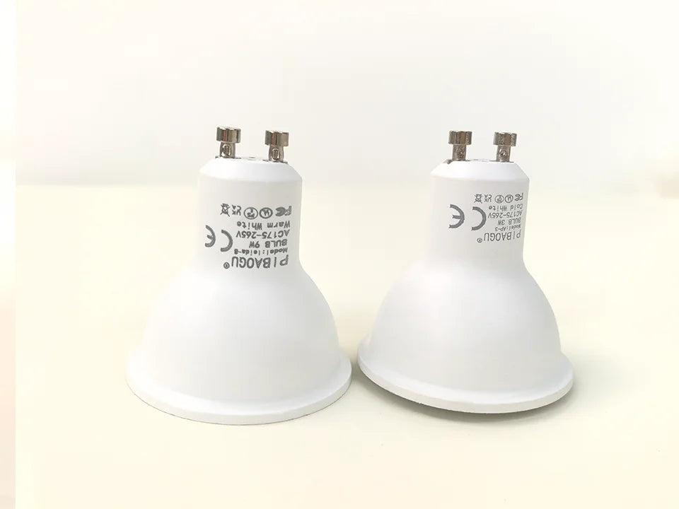 12PCS AC220V LED Bulb 3W 6W 9W 12W GU10 LED Spotlight Bulb 120 Degree Beam Angle For Home Office Decoration Lamp Light