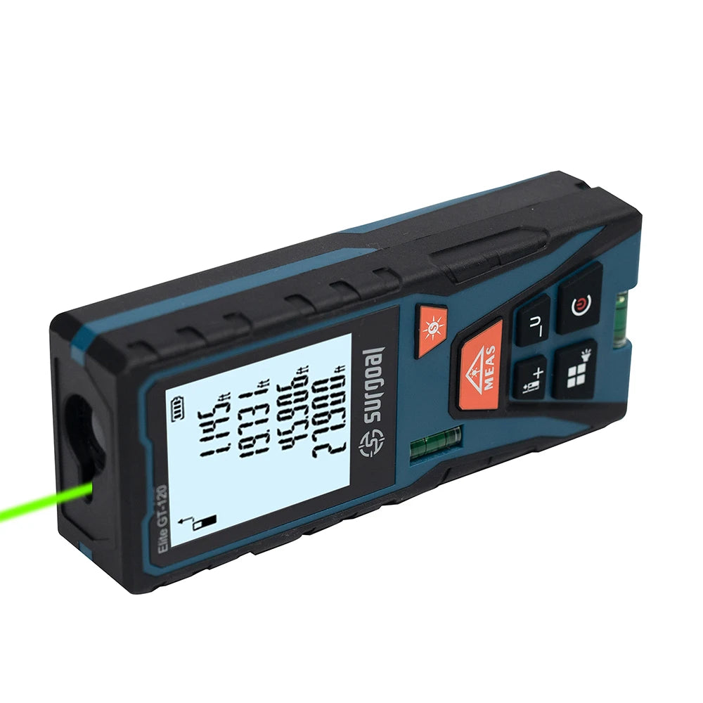 Green Laser Rangefinder 120m Distance Meter Tape Rangefinder Measurement Digital Tape Tool