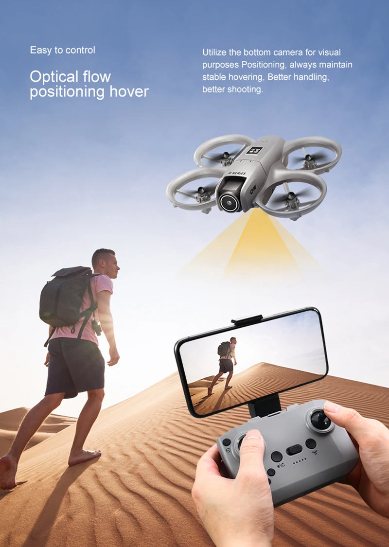 D16 Drone Mini Dual Camera 8K Aerial HD Profesional Helicopter GPS Positioning Avoidance Bushless Motor Drone UAV Universal