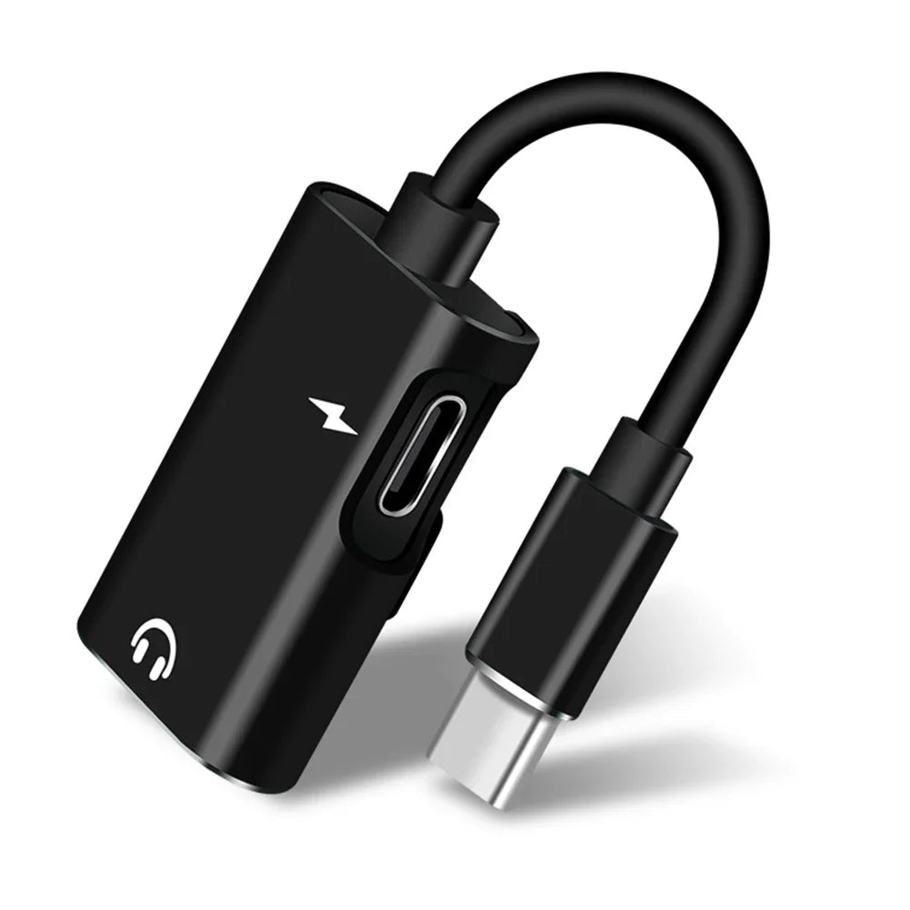 Type C To 3.5mm Jack Adapter For Xiaomi Huawei Type C Audio Splitter Headphone 3.5 Adapter Charger Usb-C Not For iPhone Samsung