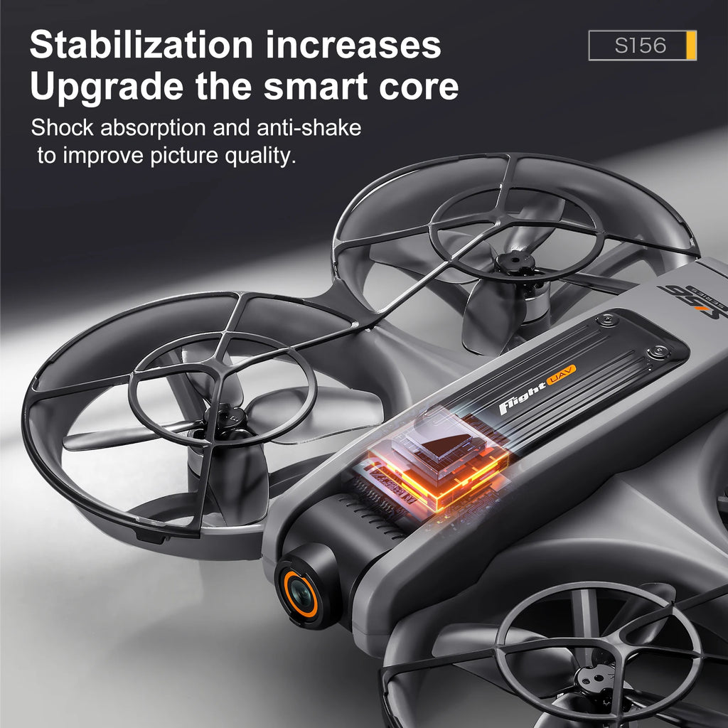 New S156 Quadcopter Aircraft Drone 8K Professional Camera Drone 5G WIFI FPV 4.5 Inch Large Screen Remote Control RC Dron Boy Toy