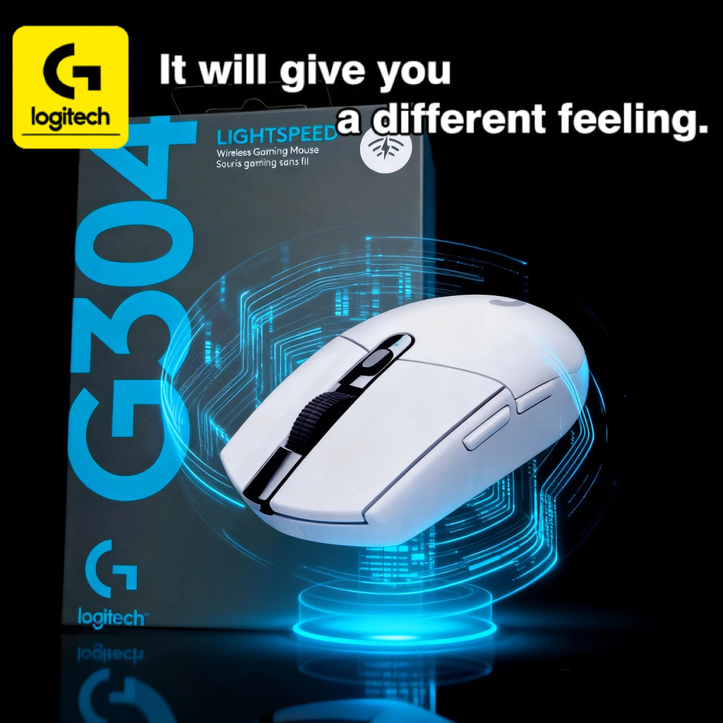 Logitech G304/G402/G203 Lightspeed Wireless Gaming Mouse, 12000 DPI, 6-button silent operation, strong Bluetooth headset support